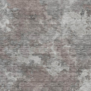 HomeRoots 9' X 12' Brown and Gray Abstract Area Rug - Washable, Stain-Resistant, with UV Protection & Non-Slip! 710309
