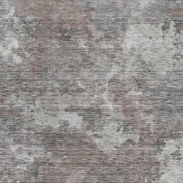 HomeRoots 9' X 12' Brown and Gray Abstract Area Rug - Washable, Stain-Resistant, with UV Protection & Non-Slip! 710309