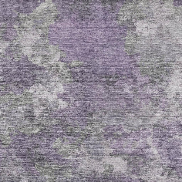 HomeRoots 10' X 14' Stylish Purple and Gray Abstract Washable Area Rug with UV Protection for Busy Homes 710328