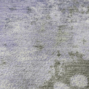 HomeRoots 8' X 10' Plush Lavender & Taupe Abstract Washable Area Rug with UV Protection for Home Comfort 710338