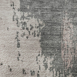 HomeRoots 9' X 12' Blush Beige & Sage Abstract Washable Area Rug - UV Protected, Durable, Kid & Pet Friendly! 710381