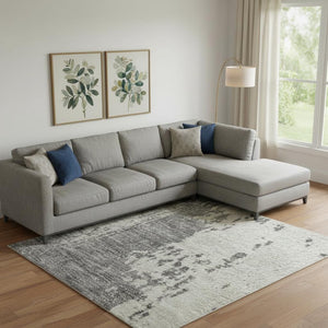 HomeRoots 10' Khaki Taupe & Copper Abstract Washable Area Rug – UV Protected, Durable, Stain Resistant Design 710388