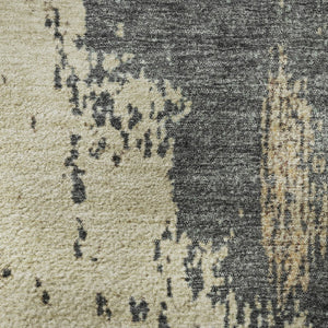 HomeRoots 8' X 10' Washable Abstract Area Rug in Rust, Beige & Blue - Durable, UV Protected & Non-Slip Design 710392