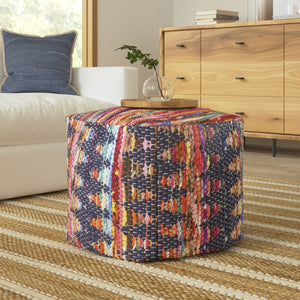 HomeRoots 8' X 10' Washable Geometric Area Rug in Artichoke Green & Eggplant - UV Protected, Pet-Friendly Design 710405