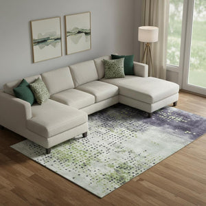 HomeRoots 18" Ivory Checkered Pouf Ottoman - Stylish Cube for Footrest, Extra Seating & Modern Décor Accent 710409