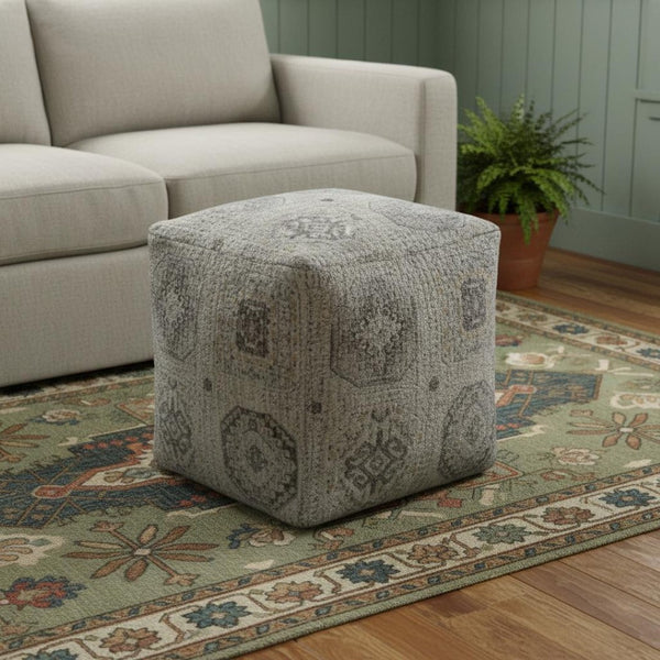 HomeRoots 5' X 8' Washable Blush & Emerald Geometric Area Rug - UV Protected, Stain-Resistant, Durable Design 710412