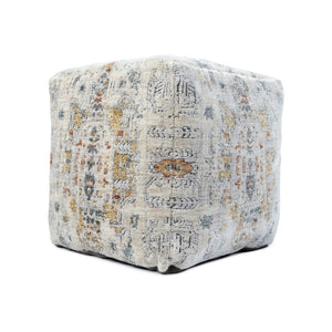 HomeRoots 8' Blush and Emerald Geometric Round Rug - Washable, UV-Protected, Modern Design for Busy Homes 710414