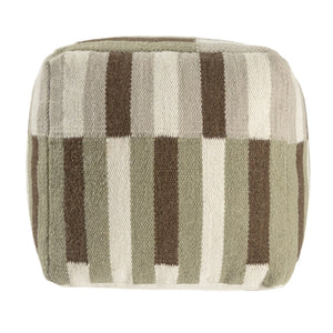 HomeRoots 8' Denim Blue & Chocolate Geometric Washable Round Rug - UV Protection, Durable & Stylish Design 710426