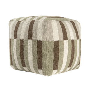 HomeRoots 8' Denim Blue & Chocolate Geometric Washable Round Rug - UV Protection, Durable & Stylish Design 710426