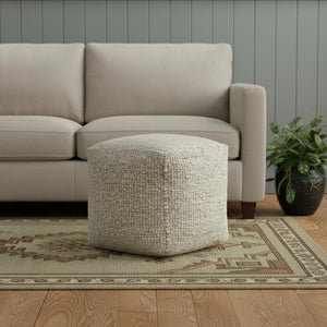 HomeRoots 8' X 10' Denim Blue & Chocolate Geometric Washable Area Rug - Durable, Stylish, UV Protected Design! 710428