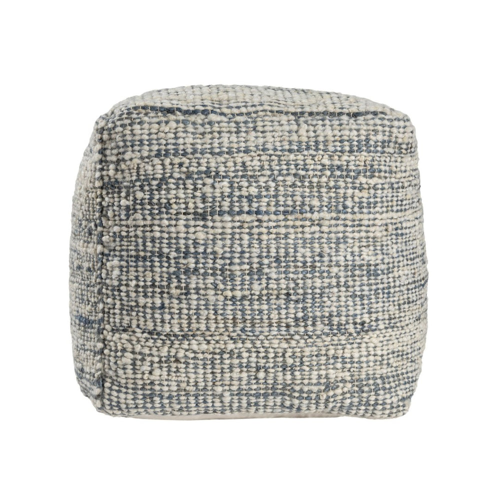 HomeRoots 9' X 12' Denim Blue & Chocolate Geometric Washable Area Rug with UV Protection for Modern Homes 710430