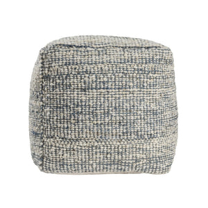 HomeRoots 9' X 12' Denim Blue & Chocolate Geometric Washable Area Rug with UV Protection for Modern Homes 710430
