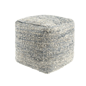 HomeRoots 9' X 12' Denim Blue & Chocolate Geometric Washable Area Rug with UV Protection for Modern Homes 710430
