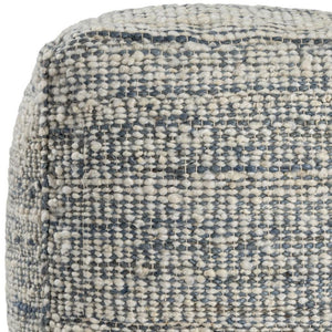 HomeRoots 9' X 12' Denim Blue & Chocolate Geometric Washable Area Rug with UV Protection for Modern Homes 710430