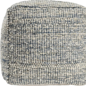 HomeRoots 9' X 12' Denim Blue & Chocolate Geometric Washable Area Rug with UV Protection for Modern Homes 710430