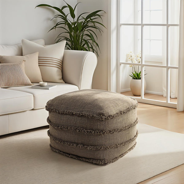 HomeRoots 8' Teal and Chocolate Geometric Washable Round Rug - Durable, UV-Protected, Perfect for Busy Homes! 710450