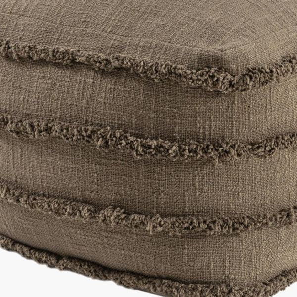 HomeRoots 8' Teal and Chocolate Geometric Washable Round Rug - Durable, UV-Protected, Perfect for Busy Homes! 710450