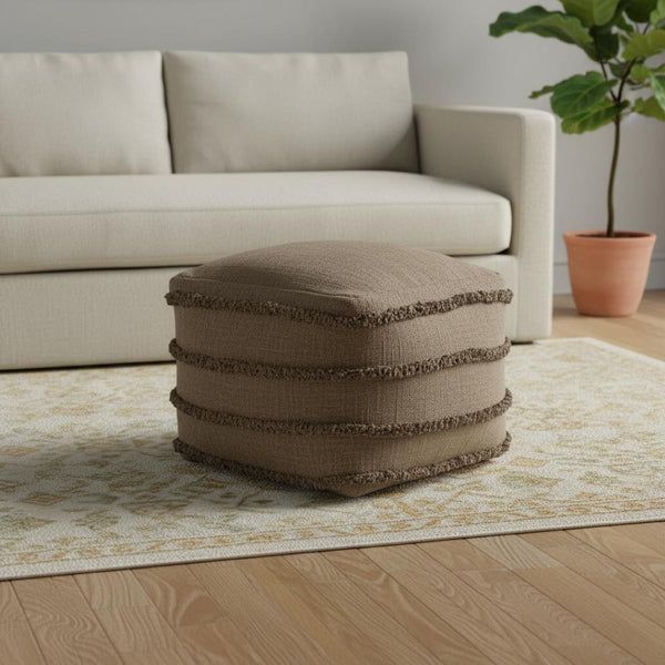 HomeRoots 8' Teal and Chocolate Geometric Washable Round Rug - Durable, UV-Protected, Perfect for Busy Homes! 710450