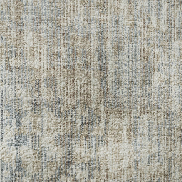 HomeRoots 5' X 8' Modern Beige & Gray Geometric Area Rug - Washable, UV-Protected, Perfect for High Traffic Spaces! 710473