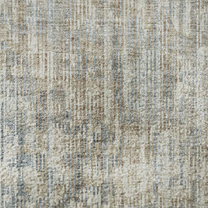 HomeRoots 8' X 10' Beige & Gray Geometric Washable Area Rug - Durable, UV Protected, Non-Slip for High Traffic Areas 710475