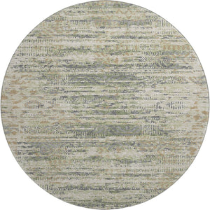 HomeRoots 8' X 10' Moroccan-Inspired Washable Area Rug in Artichoke Green, Copper & Gray with UV Protection 710494