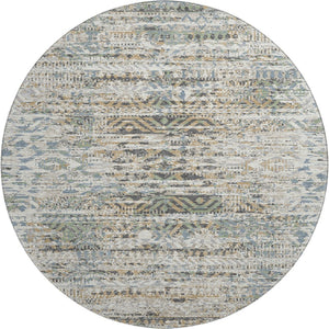 HomeRoots 8' X 10' Moroccan-Inspired Washable Area Rug in Ivory Beige & Charcoal with UV Protection & Style 710518