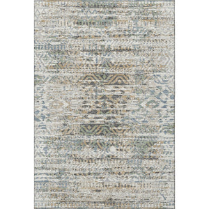 HomeRoots 9' X 12' Elegant Ivory Beige & Charcoal Moroccan Washable Area Rug – UV Protection & Stain Resistant! 710519