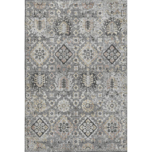 HomeRoots 10' Gray and Silver Oriental Washable Area Rug - UV Protected, Durable, Stain-Resistant Elegance 710538
