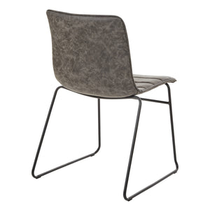 OSP Home Furnishings Halo Stacking Chair  - Set of 2 Charcoal