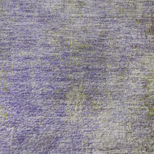 HomeRoots 5' X 8' Purple and Green Abstract Area Rug - Washable, UV-Resistant, Perfect for Busy Homes! 710576