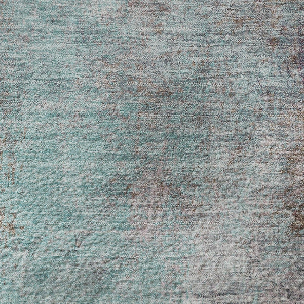 HomeRoots 8' X 10' Teal & Taupe Abstract Area Rug - Washable, Durable, UV-Protected for Busy Homes & Pets 710584