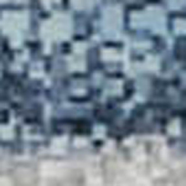 HomeRoots 5' X 8' Denim Blue Geometric Washable Area Rug with UV Protection - Perfect for Family Living Spaces! 710606