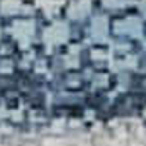 HomeRoots 9' X 12' Denim Blue Geometric Area Rug - Washable, Stain Resistant, UV Protected for Modern Homes 710609