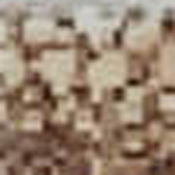 HomeRoots 5' X 8' Modern Geometric Area Rug in Taupe Ivory Rust – Washable, Stain-Resistant & UV Protected! 710624