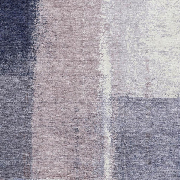 HomeRoots 5' X 8' Abstract Lavender Gray and Ivory Area Rug - Washable, UV Protected, Pet-Friendly Design! 710630