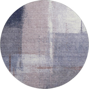 HomeRoots 8' X 10' Stylish Lavender Gray Abstract Area Rug – Washable, UV-Protected, Perfect for Any Space! 710632