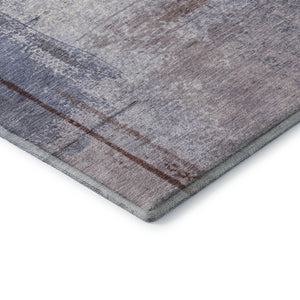 HomeRoots 8' X 10' Stylish Lavender Gray Abstract Area Rug – Washable, UV-Protected, Perfect for Any Space! 710632