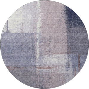 HomeRoots 8' X 10' Stylish Lavender Gray Abstract Area Rug – Washable, UV-Protected, Perfect for Any Space! 710632