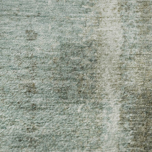 HomeRoots 8' X 10' Modern Abstract Area Rug in Pale Aqua, Beige & Ivory – Washable, UV Protected & Non-Slip 710638