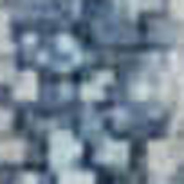 HomeRoots 9' X 12' Stylish Blue & Gray Geometric Area Rug - Washable, UV-Protected, Non-Slip for Homes 710645