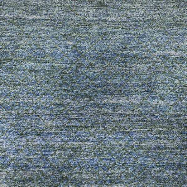 HomeRoots 8' X 10' Geometric Washable Area Rug in Blue & Taupe – Durable, Stain Resistant, UV Protected Style! 710703