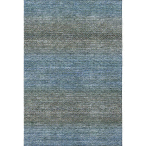 HomeRoots 10' x 14' Blue and Taupe Geometric Area Rug - Washable, UV Protected, Perfect for Family Spaces! 710705