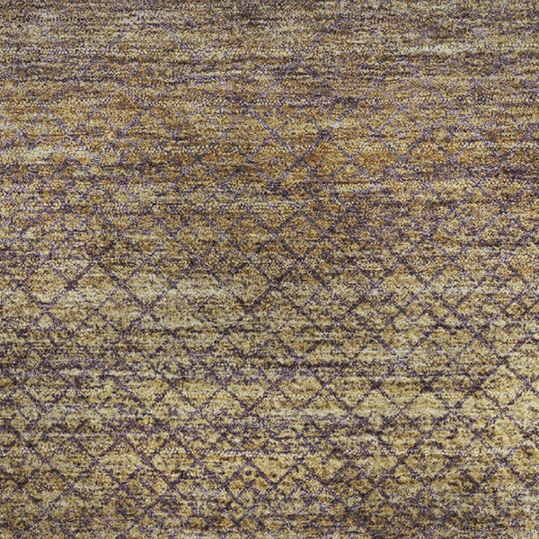 HomeRoots 5' X 8' Eggplant and Brown Geometric Area Rug – Washable, UV-Protected, Durable for Modern Spaces! 710707