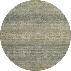 HomeRoots 8' X 10' Fern Green & Gray Geometric Area Rug - Washable, UV-Protected, Durable for Modern Living Spaces 710715