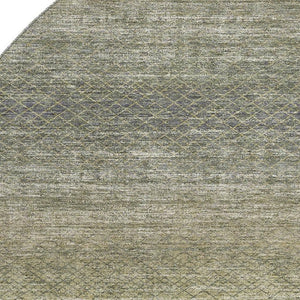 HomeRoots 8' X 10' Fern Green & Gray Geometric Area Rug - Washable, UV-Protected, Durable for Modern Living Spaces 710715