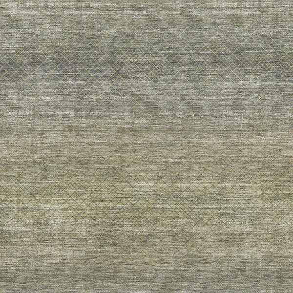 HomeRoots 9' X 12' Fern Green and Gray Geometric Area Rug - Pet-Friendly, Washable, UV Protected, Modern Design 710716