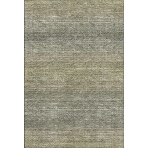 HomeRoots 10' X 14' Fern Green & Gray Geometric Area Rug - Washable, UV-Protected, Stylish, Durable Design 710717