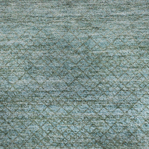 HomeRoots 10' Teal and Brown Geometric Area Rug - Washable, UV Protected, Stylish & Durable for High-Traffic Areas 710723