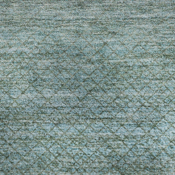 HomeRoots 10' Teal and Brown Geometric Area Rug - Washable, UV Protected, Stylish & Durable for High-Traffic Areas 710723
