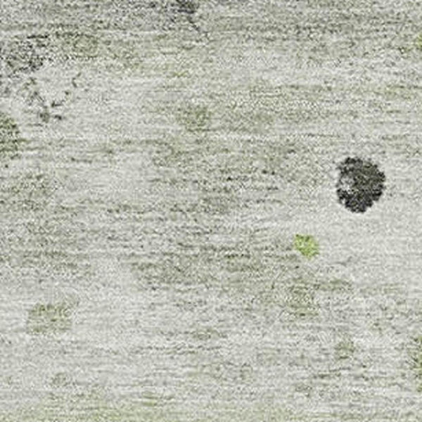 HomeRoots 9' X 12' Artichoke Green Abstract Washable Area Rug – Durable, Stylish, UV-Protected for High-Traffic Areas 710746